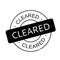 Cleared rubber stamp