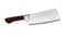 Cleaver Large Meat Knife With Wooden Handle Vector