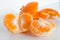 Clementine close to its peel