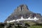 Clements Mountain behind Glacier National Park Ranger Station at Logan Pass, Montana, USA