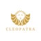 Cleopatra beautiful face logo design