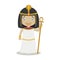 Cleopatra cartoon character. Vector Illustration.