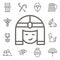 Cleopatra icon. Mythology icons universal set for web and mobile