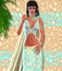 Cleopatra, a modern Egyptian digital art version.