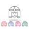 Cleopatra multi color icon. Simple thin line, outline  of mythology icons for ui and ux, website or mobile application