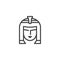 Cleopatra portrait outline icon