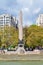 Cleopatra`s Needle ancient Egyptian obelisk on Victoria embankment, London, UK