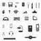 Clerical paraphernalia symbols vector illustration