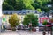 Clervaux, Luxembourg; 08/11/2018: Main square in the old town of Clervaux, Luxembourg. Medieval and touristic place, with colorful