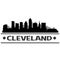 Cleveland Skyline City Icon Vector Art Design