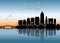 Cleveland skyline - Ohio - vector illustration