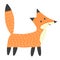 Clever fox isolated element