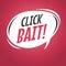 Click bait cartoon speech bubble.