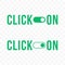 Click on digital toggle vector icon