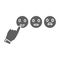 Click, Emoji, feedback, review icon. Gray vector sketch.