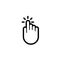 Click finger hand press push vector pointer icon