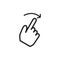 Click gesture icon vector logo template