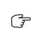 Click gesture icon vector logo template