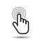 Click hand icon. Cursor finger sign flat vector.