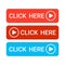 Click Here Button Colorful Web Icon Set