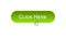 Click here web interface button clicked mouse cursor, green color, advertising