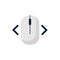 click right left computer mouse icon symbol. Flat style design. Vector illustration.