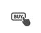 Click to Buy simple icon. Online Shopping sign.