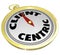 Client Centric Words Gold Compass Aiming Please Customers