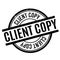Client Copy rubber stamp