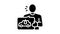 client self car wash service glyph icon animation