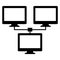 Client Server  Glyph Style vector icon which can easily modify or edit