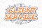 Client Service - Cartoon Orange Text. Business Concept.