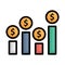 Client worth, customer profitability Vector Icon which can easily modify