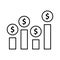 Client worth, customer profitability Vector Icon which can easily modify