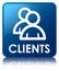 Clients (group icon) blue square button