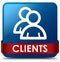 Clients (group icon) blue square button red ribbon in middle