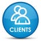Clients (group icon) special cyan blue round button