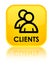 Clients (group icon) special yellow square button