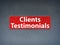 Clients Testimonials Red Banner Abstract Background