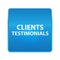 Clients Testimonials shiny blue square button