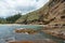 Cliff and beach coastal landscape New Caledonia