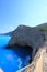 Cliff with blue sea Lefkada