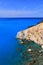 Cliff blue sea Lefkada Greece
