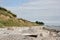 Cliff coast of the Baltic Sea on the Schwansen peninsula