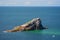 Cliff in coast in Brittany, France