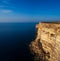 The cliff coast of Lampedusa