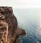 The cliff coast of Lampedusa