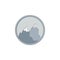 Cliff colored in circle icon. Element of colored landscape in circle icon for mobile concept and web apps. Colored Cliff can be us