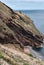 Cliff erosion, madeira island beach