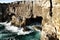 Cliff formation in Cascais called The Boca do Inferno